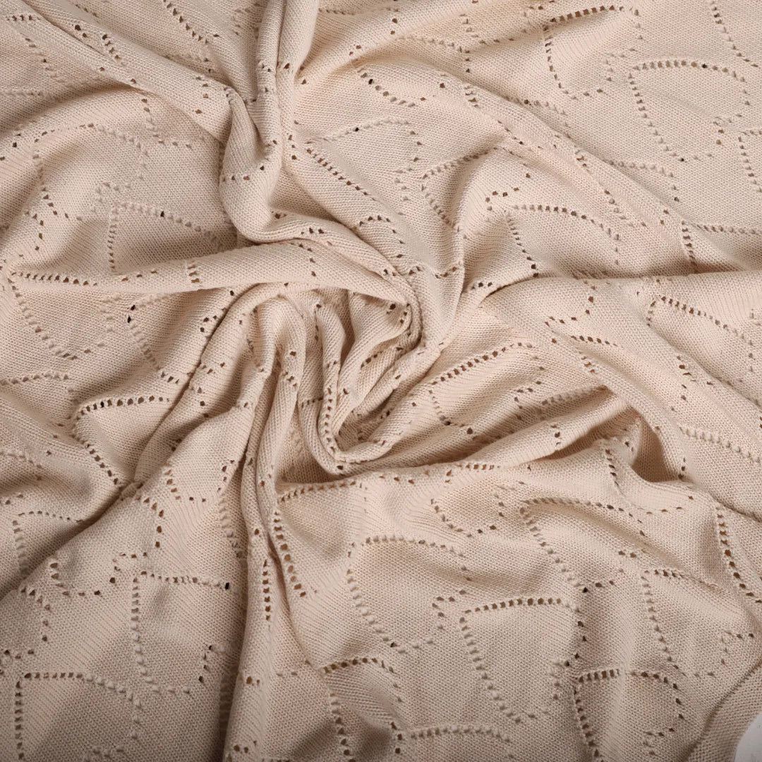 %100 Organik Pamuk Hipoalerjenik Kalp Desenli Bebek Battaniyesi