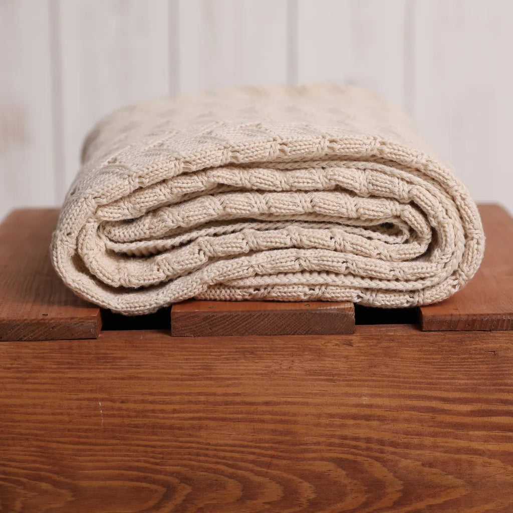 %100 Organik Pamuk Hipoalerjenik Çizgi Desenli Bebek Battaniyesi