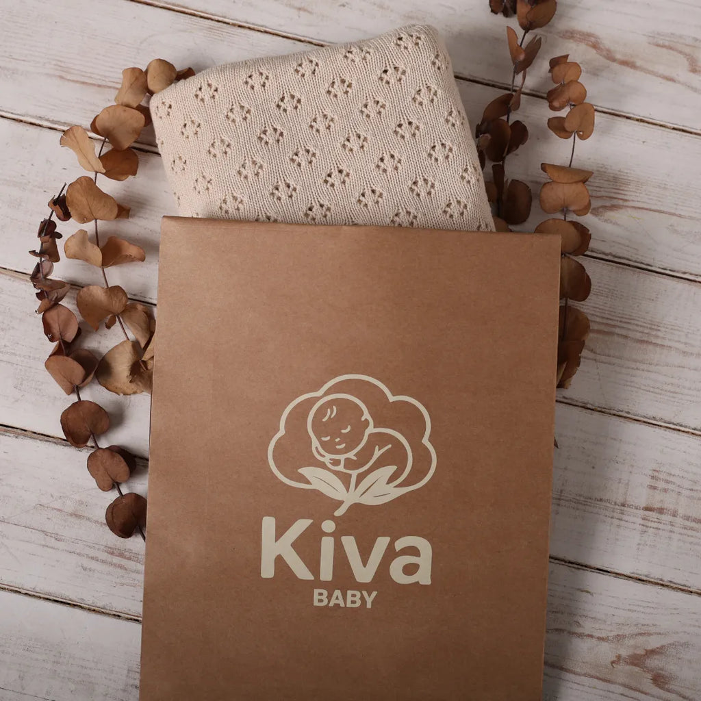 %100 Organik Pamuk Hipoalerjenik Nokta Desenli Bebek Battaniyesi