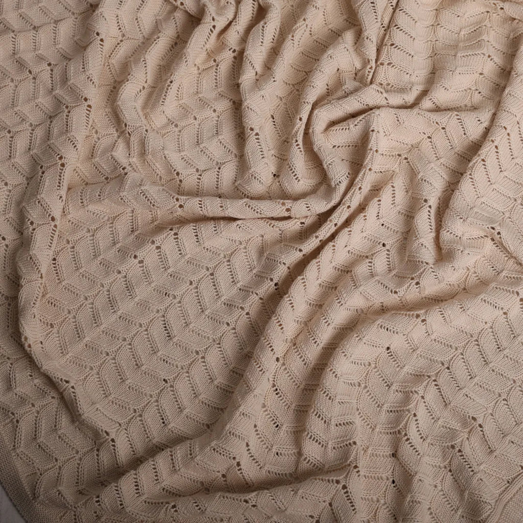 %100 Organik Pamuk Hipoalerjenik Çizgi Desenli Bebek Battaniyesi