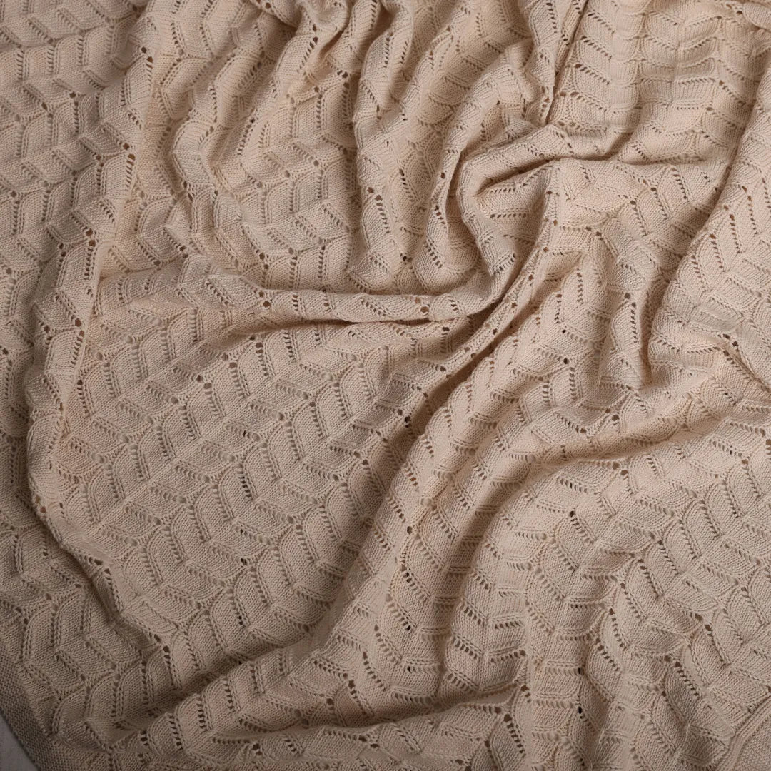 %100 Organik Pamuk Hipoalerjenik Çizgi Desenli Bebek Battaniyesi